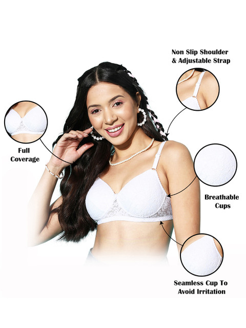 Leading Lady Floral Bra - Full Coverage Lightly Padded - Image 3