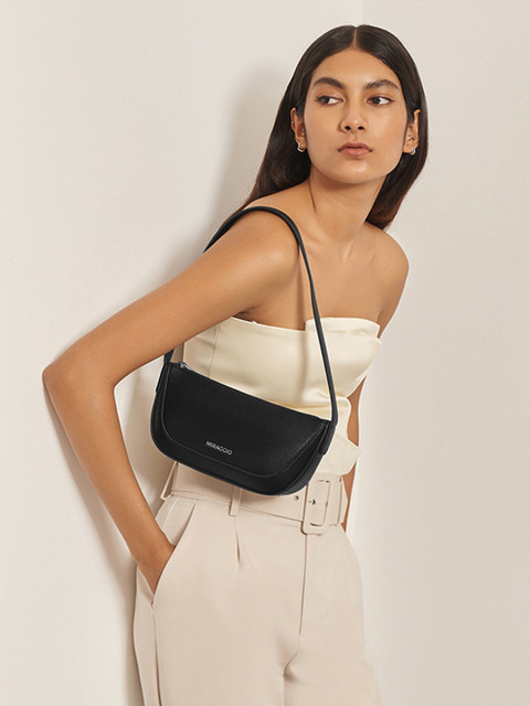 MIRAGGIO Freya Black Shoulder Bag