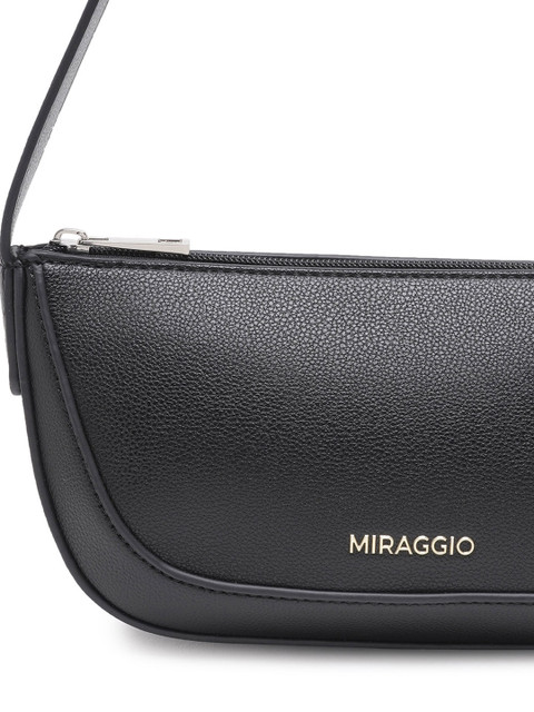 MIRAGGIO Freya Black Shoulder Bag - Image 4