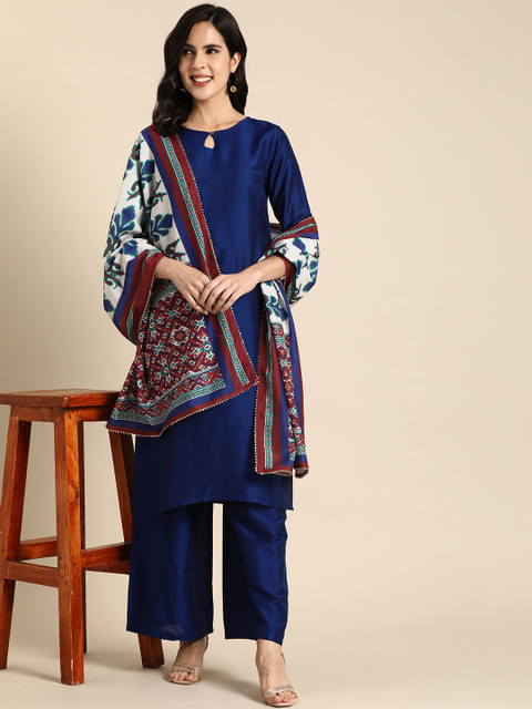 Anouk Women Regular Kurta with Palazzos & With Dupatta - Image 7