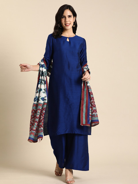 Anouk Women Regular Kurta with Palazzos & With Dupatta