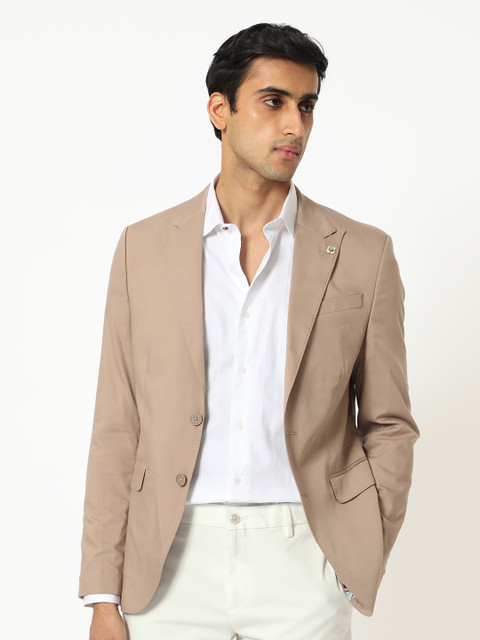 RARE RABBIT Men Maroni Tailored Fit Single-Breasted Blazer - Image 2