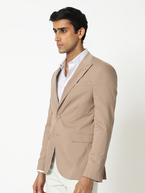 RARE RABBIT Men Maroni Tailored Fit Single-Breasted Blazer - Image 4
