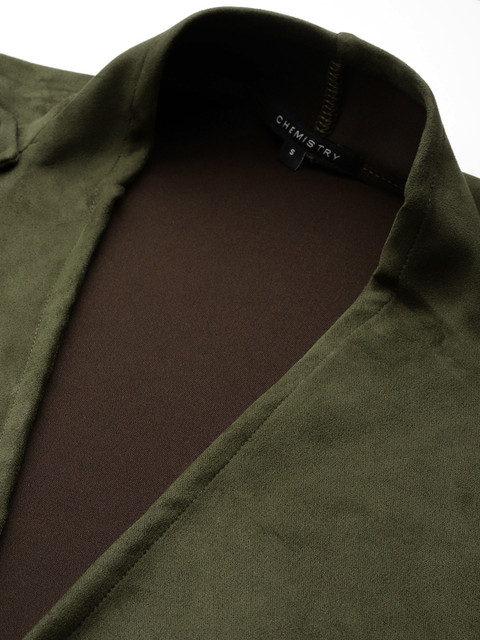 Chemistry Suede Open-Front Coat - Image 2