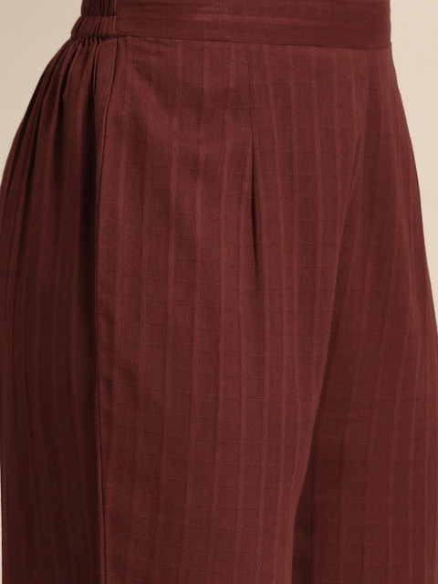 anayna Women Pure Cotton Kurta with Trousers & With Dupatta - Image 3
