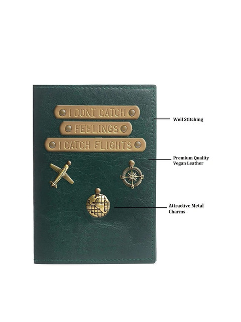 THE MESSY CORNER Embellished Leather Passport Cover - Image 6