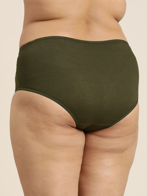 Sztori Women Plus Size Solid Lace High-Rise Hipster Brief - Image 3
