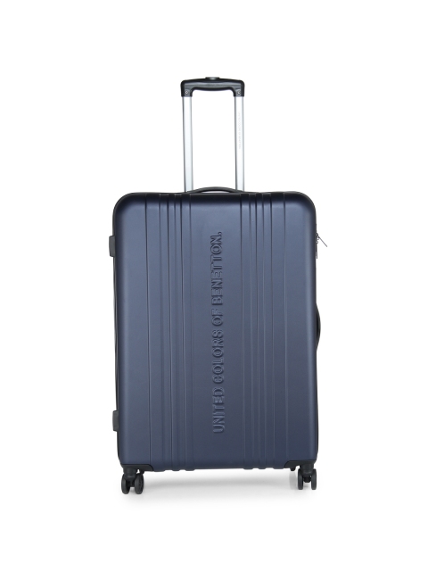 United Colors of Benetton Unisex Navy Large Trolley Suitcase