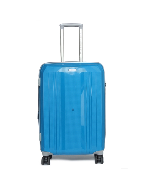 United Colors of Benetton Unisex Blue Large Trolley Suitcase