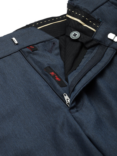 Raymond Men Flat-Front Slim Fit Formal Trousers - Image 5