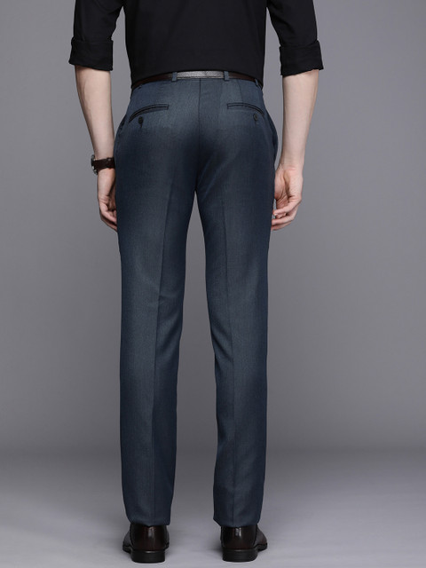 Raymond Men Flat-Front Slim Fit Formal Trousers - Image 3
