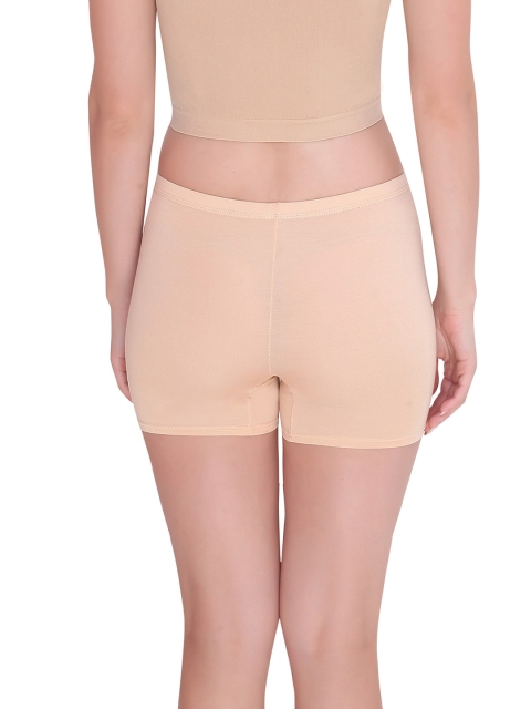 PLUMBURY Women Seamless Mid-Rise Boy Short Brief PL-SHORTS-8083-BG-XS - Image 3