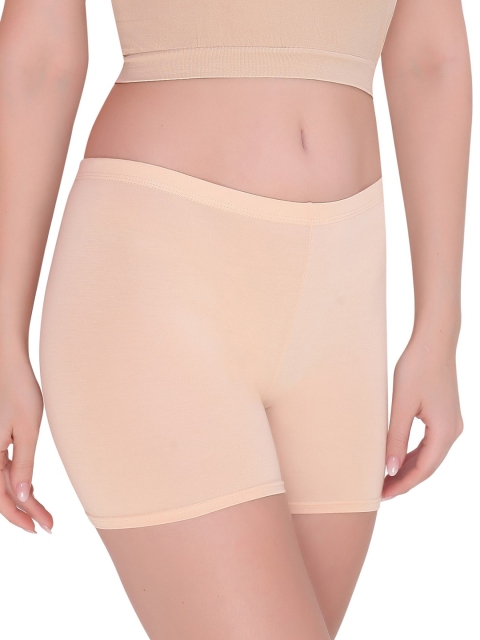 PLUMBURY Women Seamless Mid-Rise Boy Short Brief PL-SHORTS-8083-BG-XS - Image 2