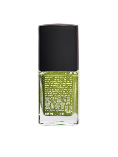 Lakme Glitterati Collection Nail Paint For High Glam & Shine 12ml - Tinkerbell 115 - Image 3