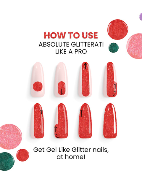 Lakme Glitterati Collection Nail Paint For High Glam & Shine 12ml - Tinkerbell 115 - Image 7