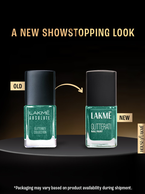 Lakme Glitterati Collection Nail Paint For High Glam & Shine 12ml - Mistletoe 116 - Image 4