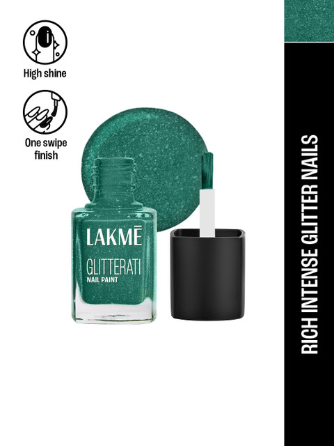 Lakme Glitterati Collection Nail Paint For High Glam & Shine 12ml - Mistletoe 116 - Image 2