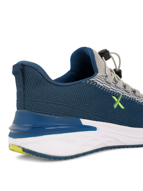 HRX by Hrithik Roshan Men Teal Blue & Grey Flyknit Mesh Marking Training or Gym Shoes - Image 7