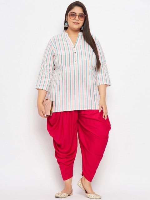 CLORA CREATION PLUS Pleated Dhoti Salwar - Image 5