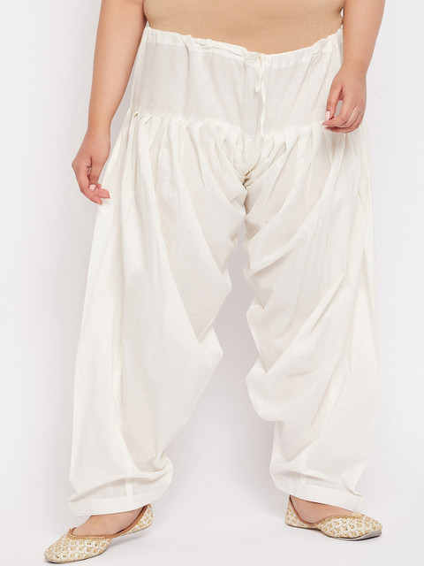 CLORA CREATION PLUS Size Cotton Patiala Salwar