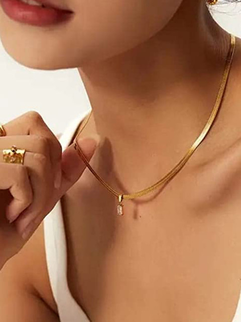 VIEN Gold-Plated Chain With Pendent - Image 4