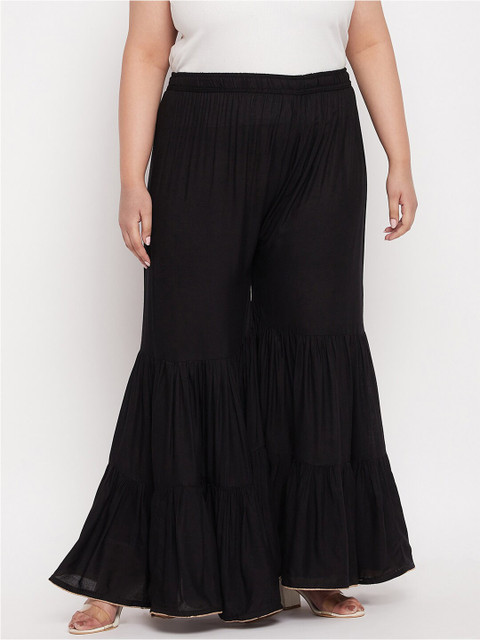 CLORA CREATION PLUS Women Flared Palazzos