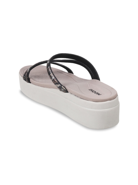 Mochi Textured Open Toe Flatform Heels - Image 2