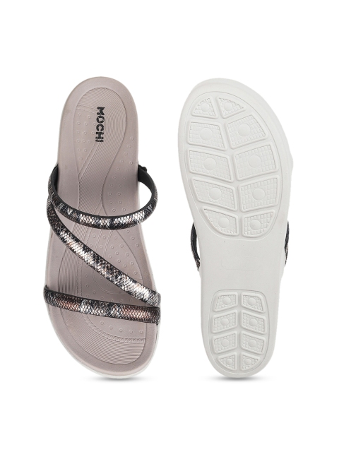 Mochi Textured Open Toe Flatform Heels - Image 4
