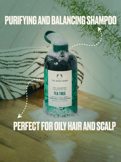 THE BODY SHOP Tea Tree Purifying & Balancing Vegan Shampoo with Silk Protein - 250 ml - Image 2