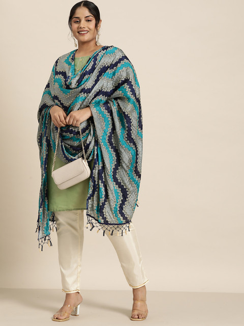 Sztori Ethnic Motifs Printed Dupatta - Image 3