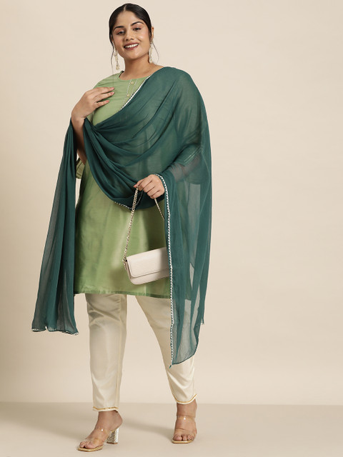 Sztori Solid Taping Dupatta - Image 3