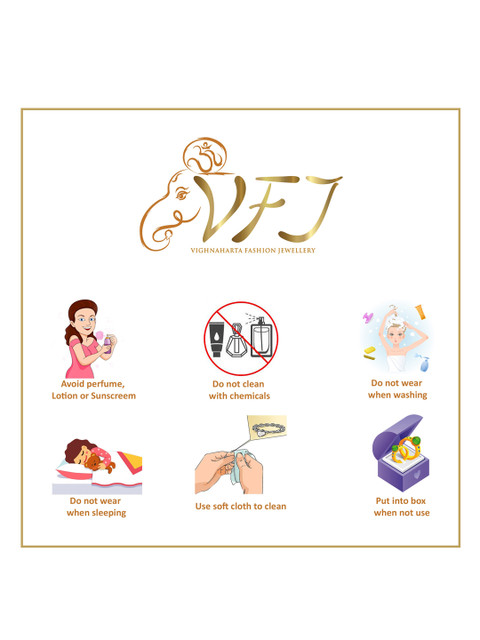 Vighnaharta Gold-Plated Classic Ear Cuff Earrings - Image 4