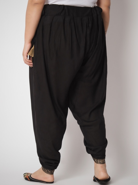 9rasa Women Plus Size Hand Block Printed Dhoti Pants - Image 4