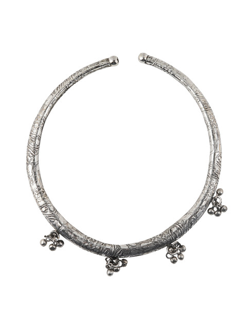 TEEJH Silver-Plated Oxidised Necklace - Image 2