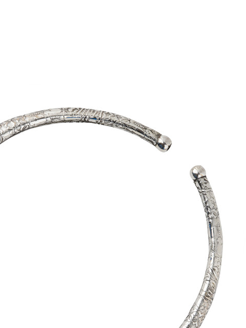 TEEJH Silver-Plated Oxidised Necklace - Image 4