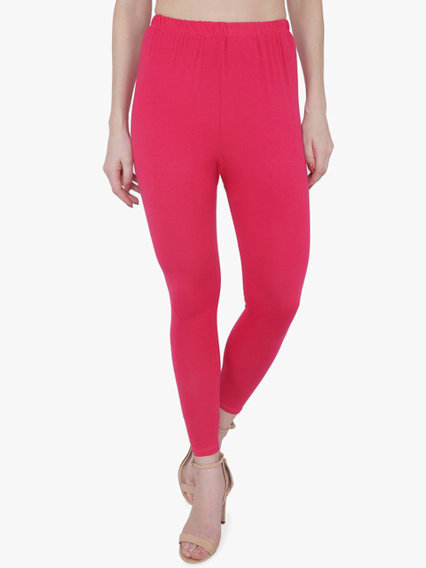 TRASA Cotton Slim-Fit Ankle-Length Leggings