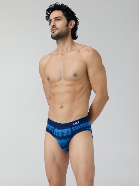 XYXX Men Striped Cotton Basic Briefs XYBRF144 - Image 5
