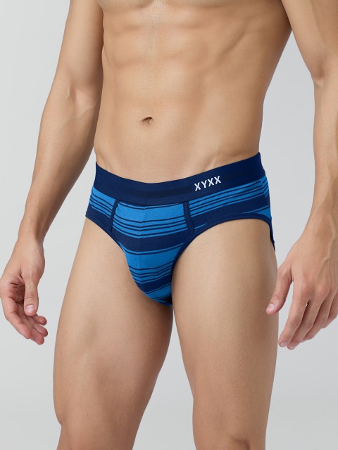 XYXX Men Striped Cotton Basic Briefs XYBRF144 - Image 3