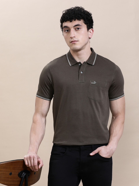 Crocodile Polo Collar Slim Fit Cotton T-shirt