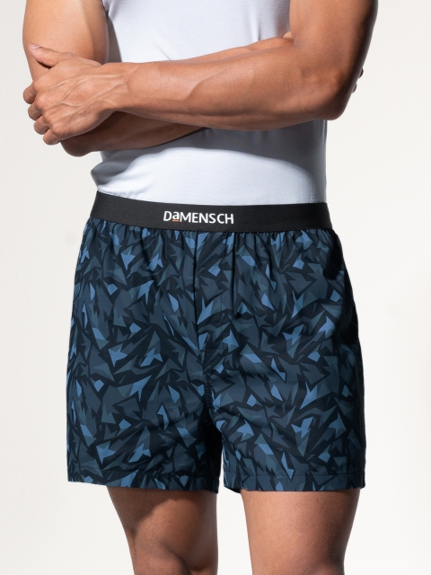 DAMENSCH Men BREEEZE Ultralight Pure Cotton Inner Boxers IB1002-SKYBLK