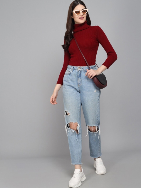 BAESD Turtle Neck Self Design Pullover - Image 6