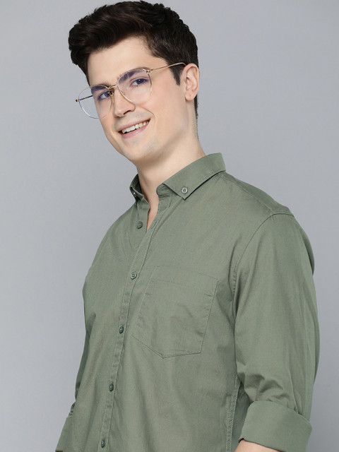 Mast & Harbour Men Standard Opaque Casual Cotton Shirt