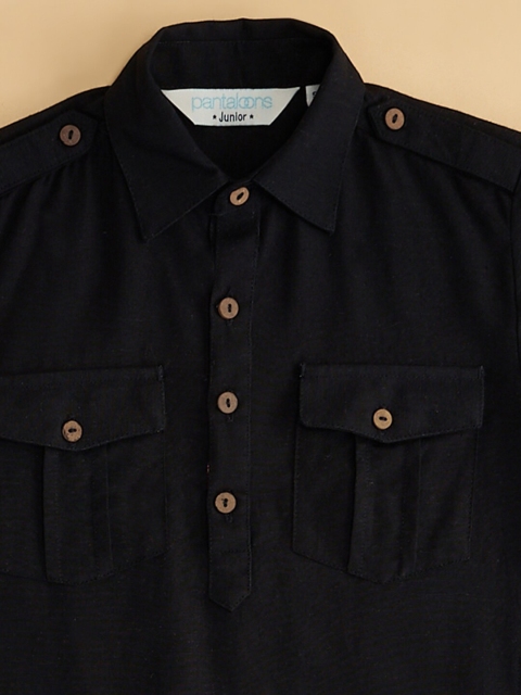 indus route by Pantaloons Boys Pure Cotton Pathani Kurta - Image 4