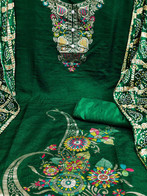 KALINI Ethnic Motifs Woven Design Unstitched Dress Material - Image 6