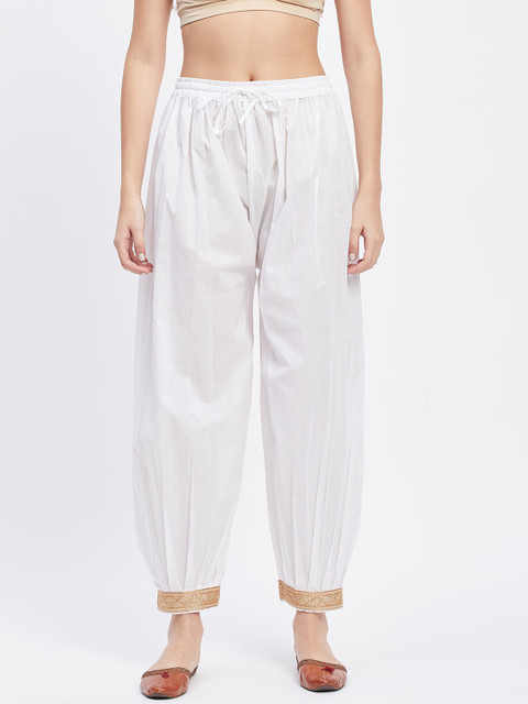 Clora Creation Embellished Pure Cotton Afghani Salwar