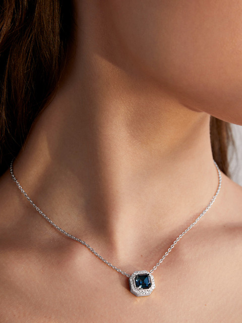 AIKA BY MINUTIAE Brass Silver-Plated Necklace