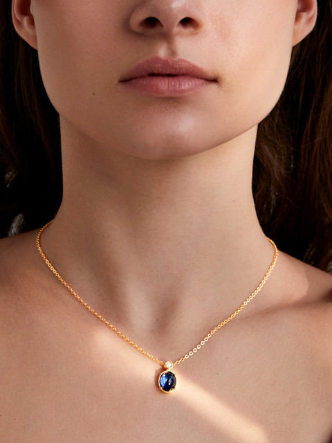 AIKA BY MINUTIAE Gold-Plated Crystal Necklace