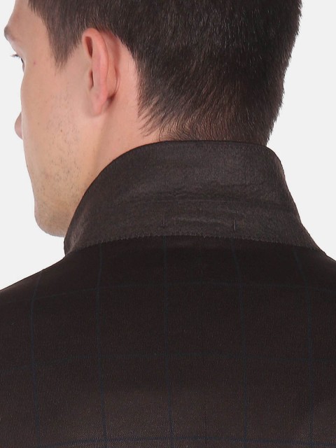 Arrow Checked Slim-Fit Single Breasted Formal Blazer - Image 7