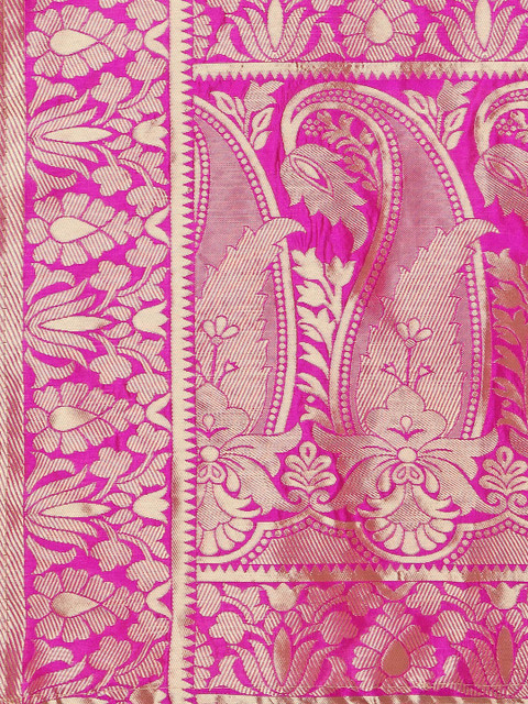 PURVAJA Woven Design Ready to Wear Lehenga & Unstitched Blouse With Dupatta - Image 6