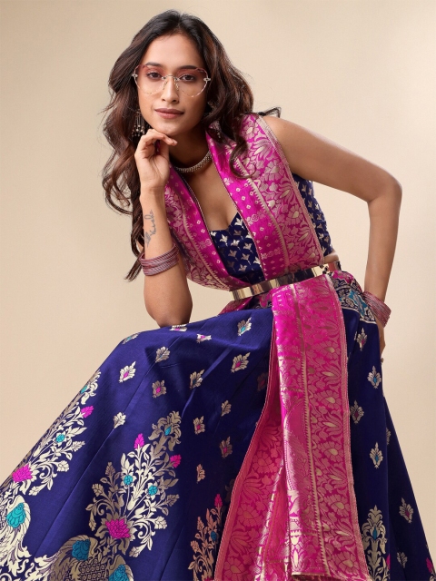 PURVAJA Ready to Wear Lehenga & Unstitched Blouse With Dupatta - Image 2